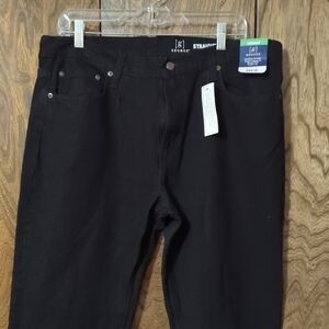 George Men's Black Straight Leg Jeans